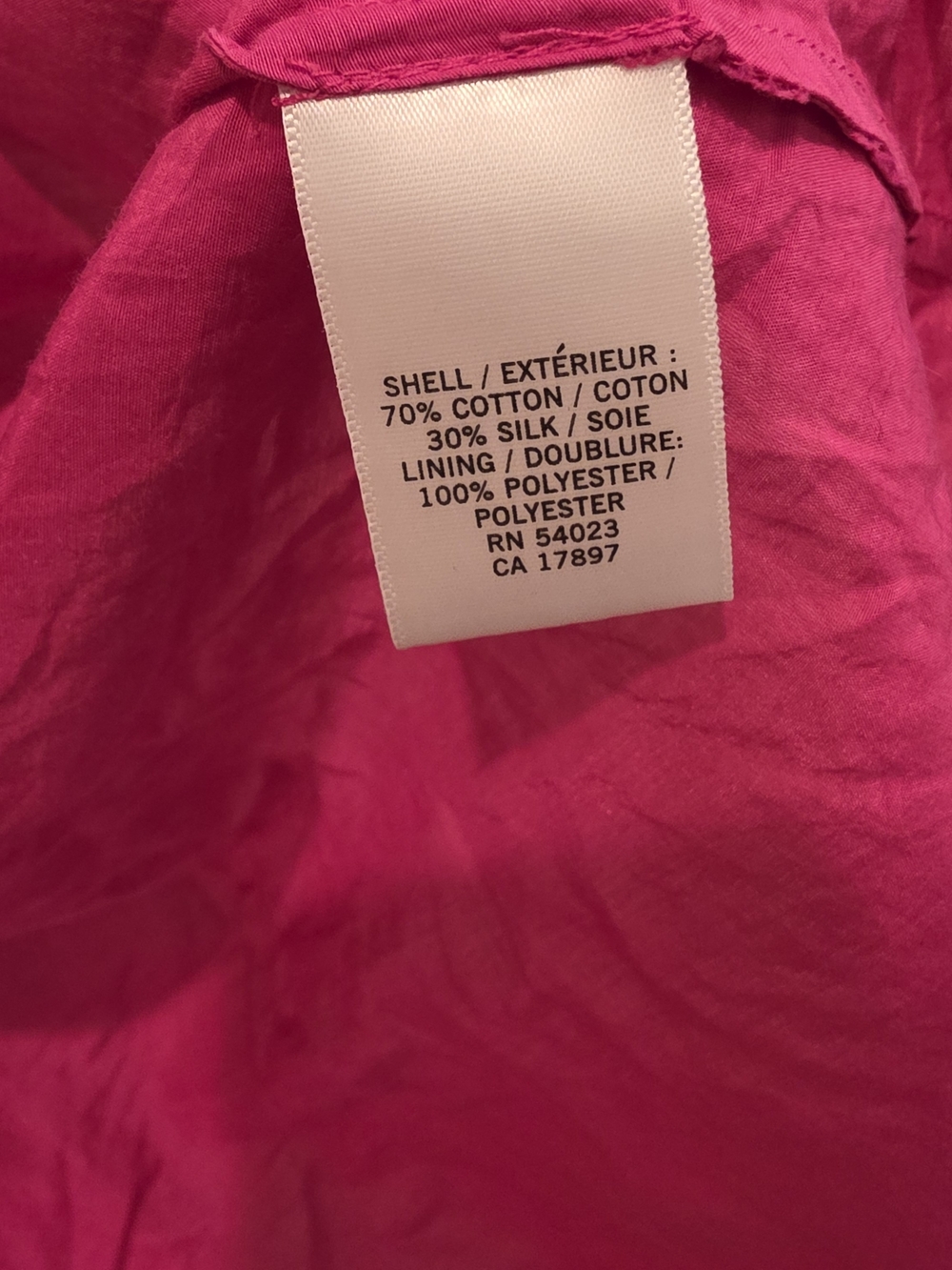 Banana Republic Silk Fuchsia wrap dress V-neck Cap-sleeve minimalist euro summer - Picture 5 of 10